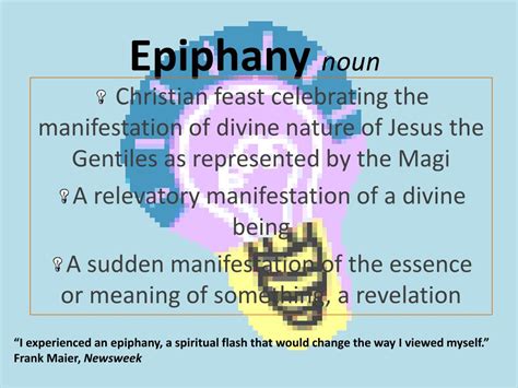 epiphanies define.